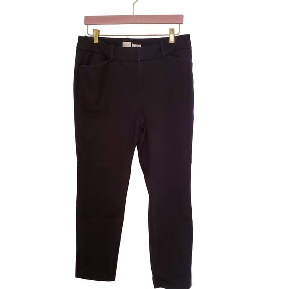A New Day Black Straight Leg Ankle Pants Size 12 - Picture 1 of 9